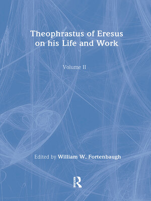 cover image of Theophrastus of Eresus